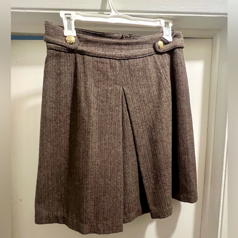 Elizabeth McKay Brown A-Line Skirt
